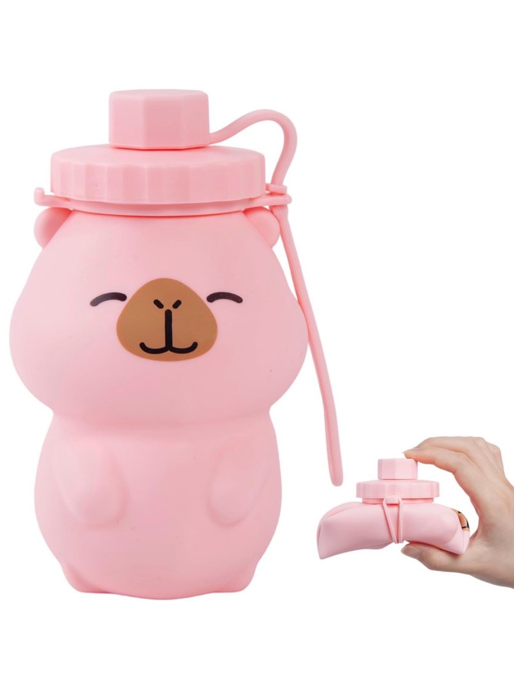 Capybara Collapsible Water Bottle, 17oz
